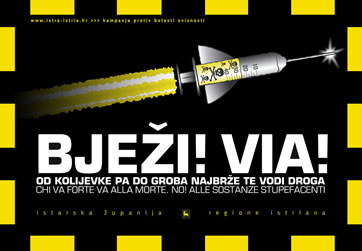 Bježi! Via! - kampanja protiv bolesti ovisnosti